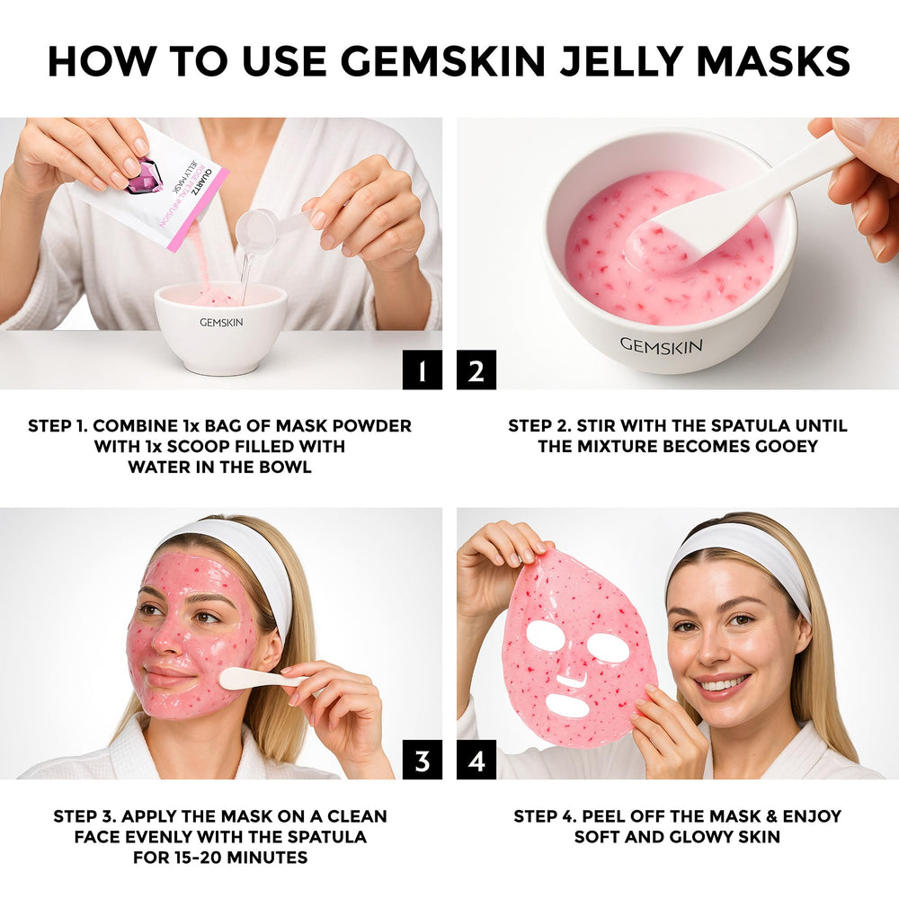 GEMSKIN variety masks display mood‑targeted skincare options