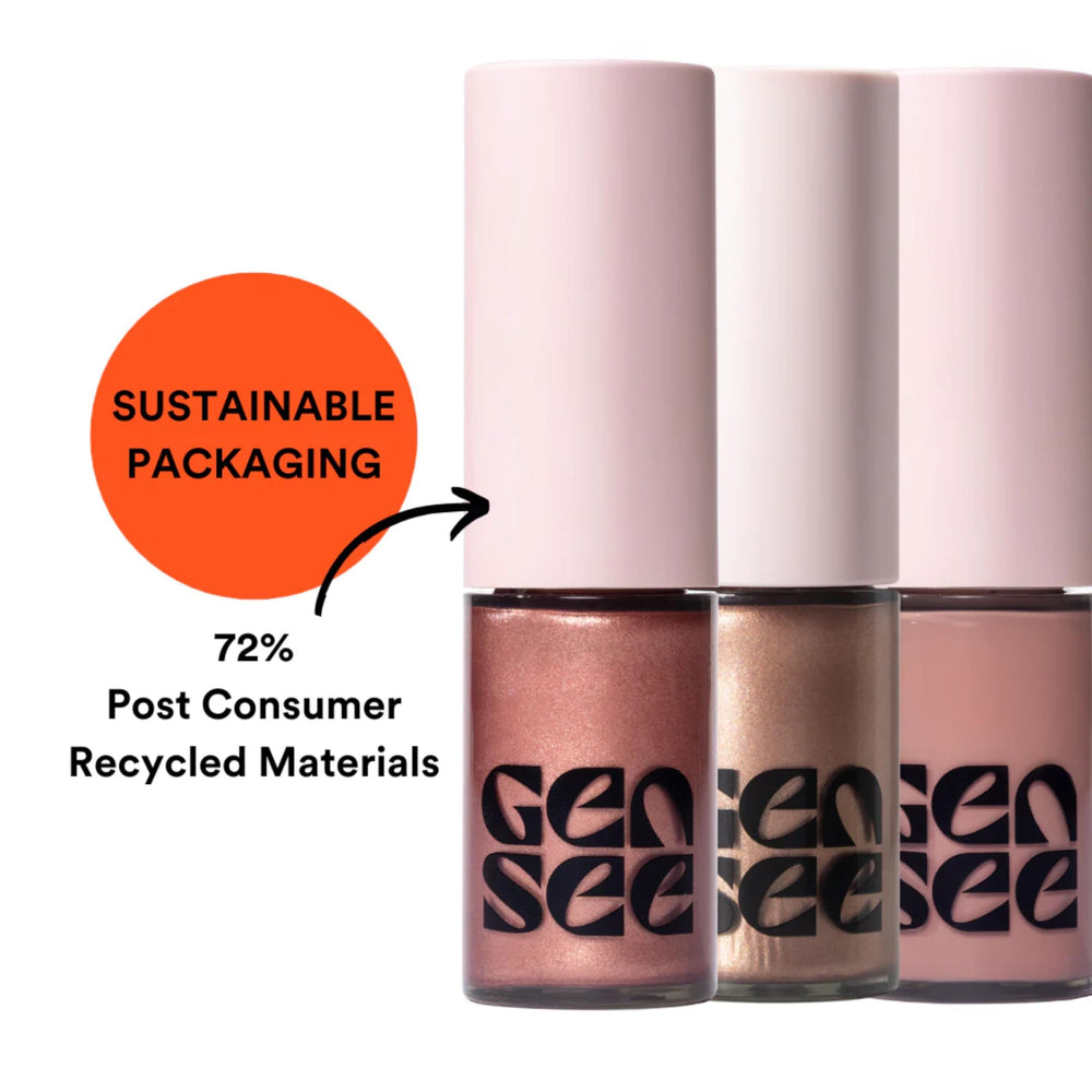 Gen See vegan cruelty-free formula suitable near delicate eye area.