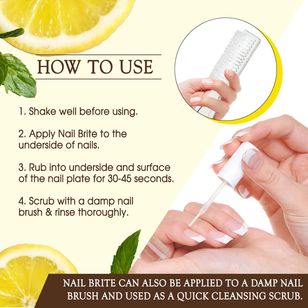 Gena Nail Brite product label highlighting ingredients