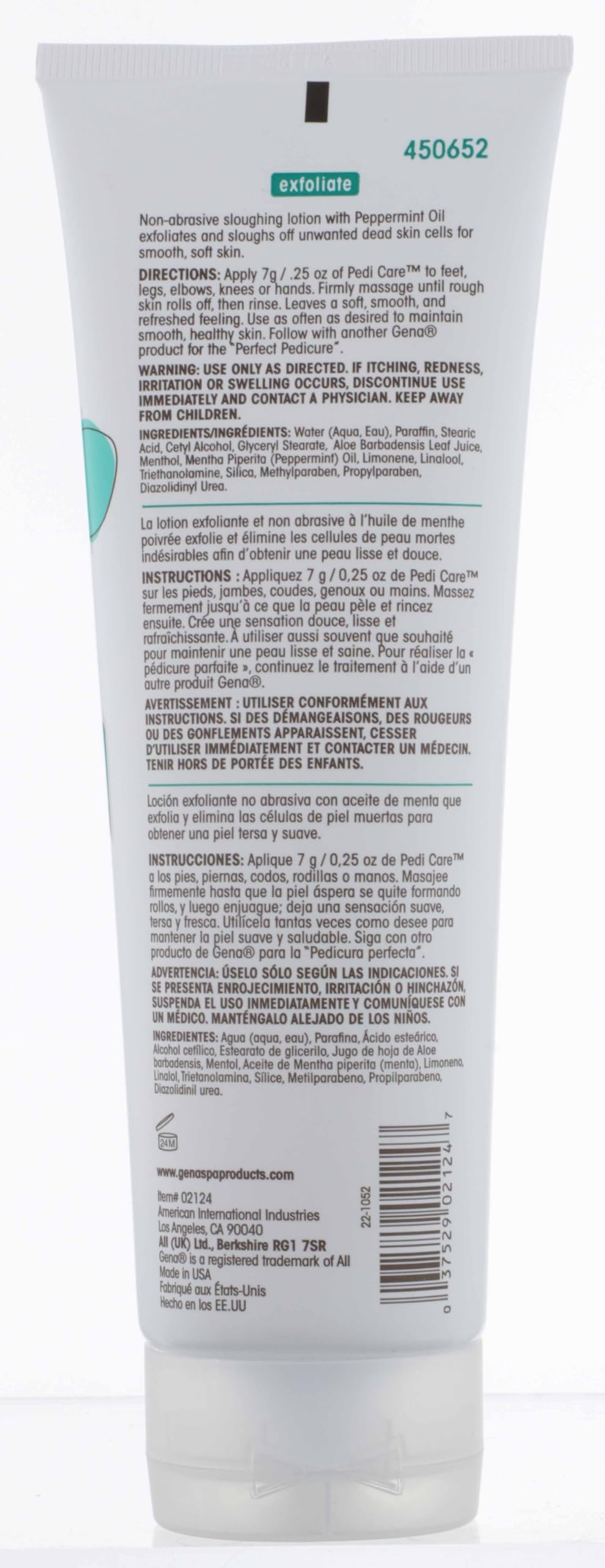 Gena Pedi Care Cooling Sensation conveys minty relief after a long day.
