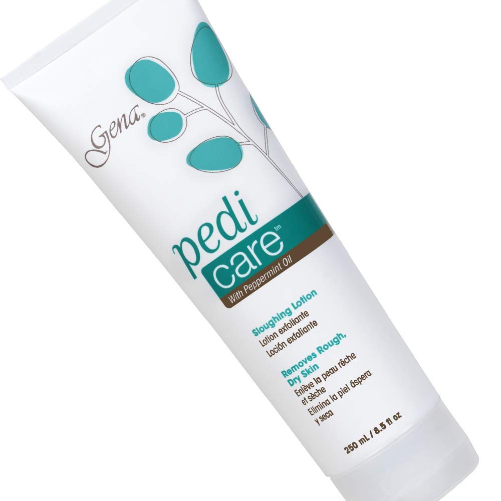 Gena Pedi Care Lotion peppermint bottle for easy, refreshing foot care.