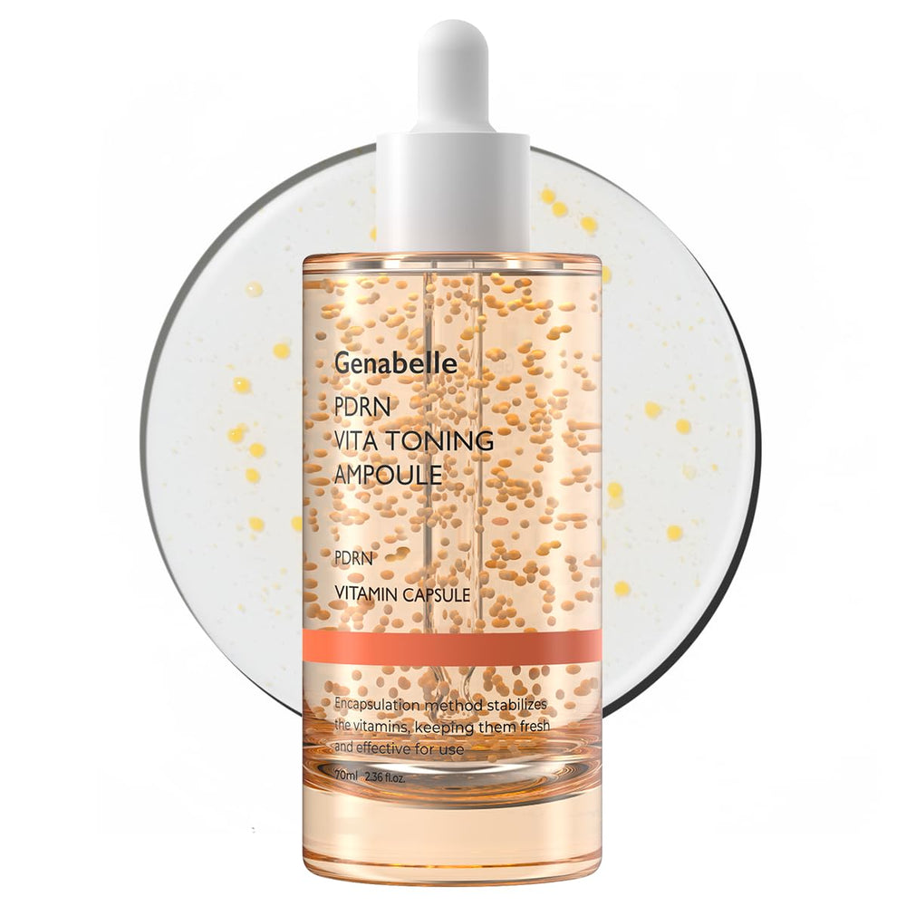 Genabelle PDRN Vita Toning Ampoule packaging, premium jumbo bottle for daily use.