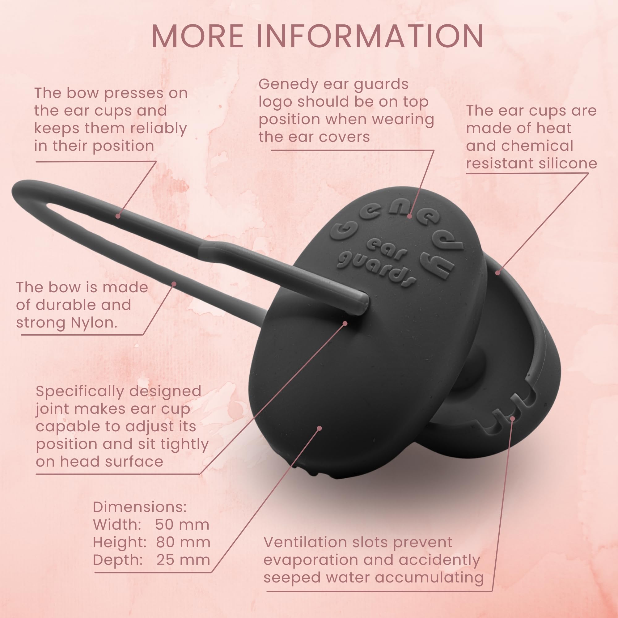 Genedy ear covers support safe use around ears during water-based routines.