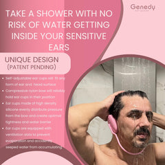 Genedy ear covers provide heat protection while blow-drying, reducing direct ear exposure.