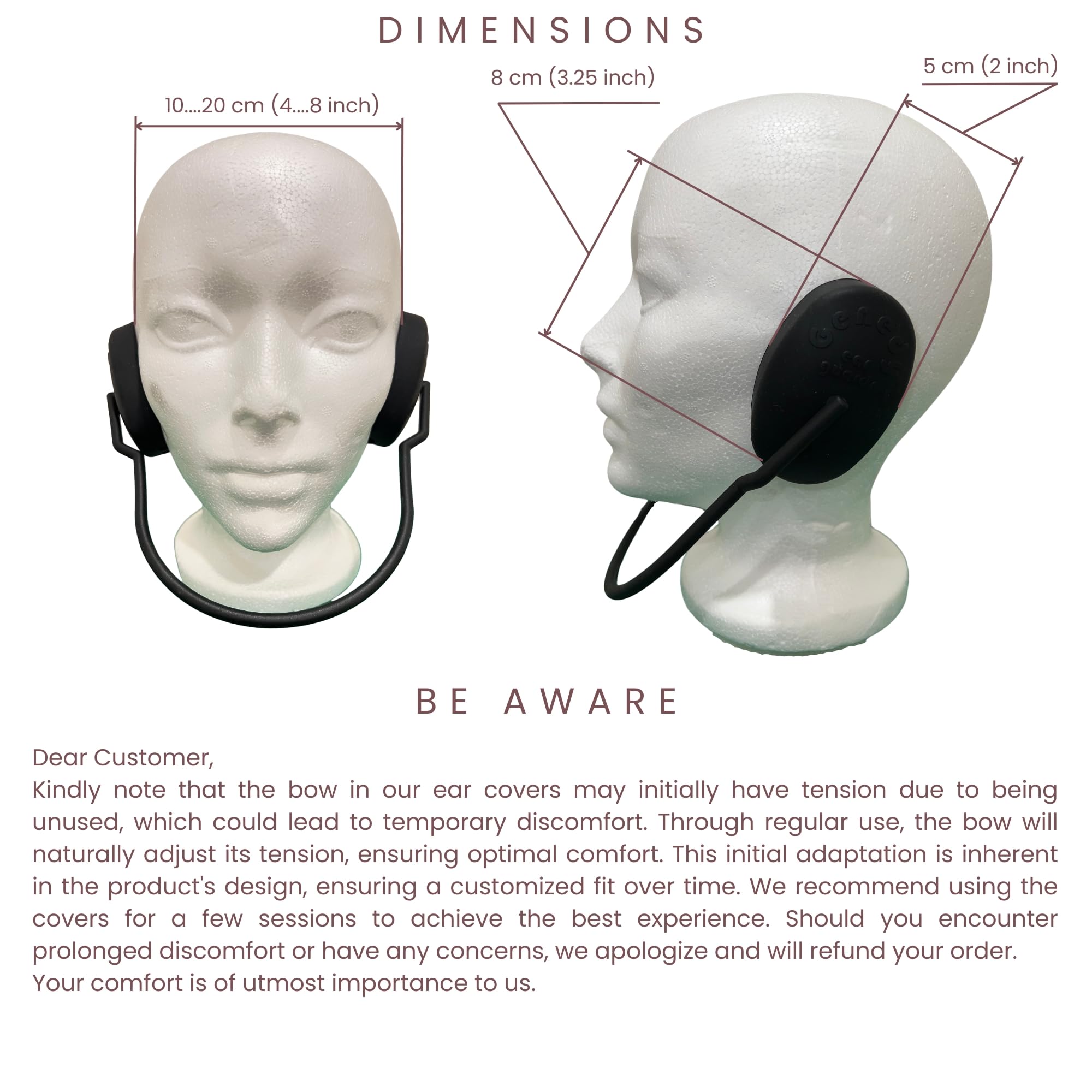Genedy ear covers allow music playback while showering without water intrusion.