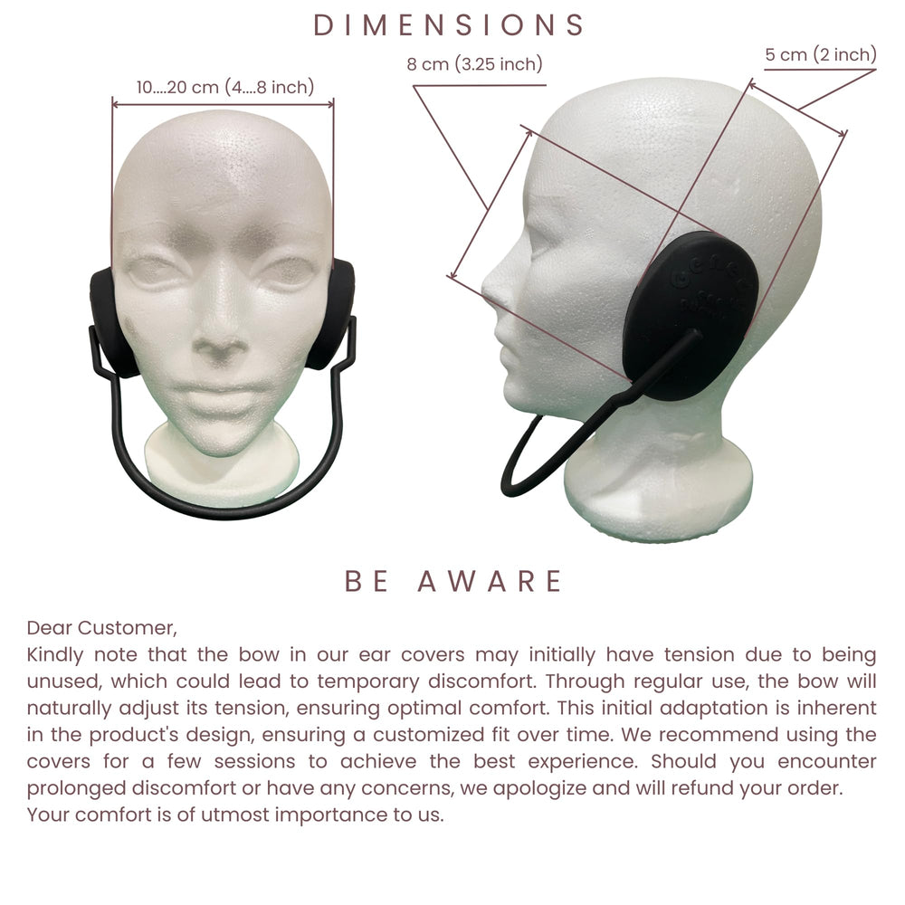 Genedy ear covers allow music playback while showering without water intrusion.