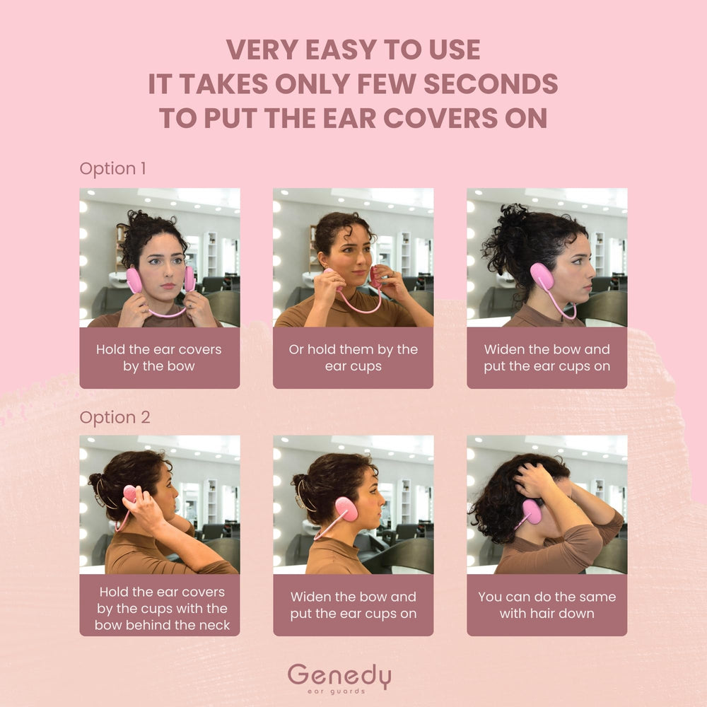 Genedy ear covers are reusable and easy to clean for hygienic use.
