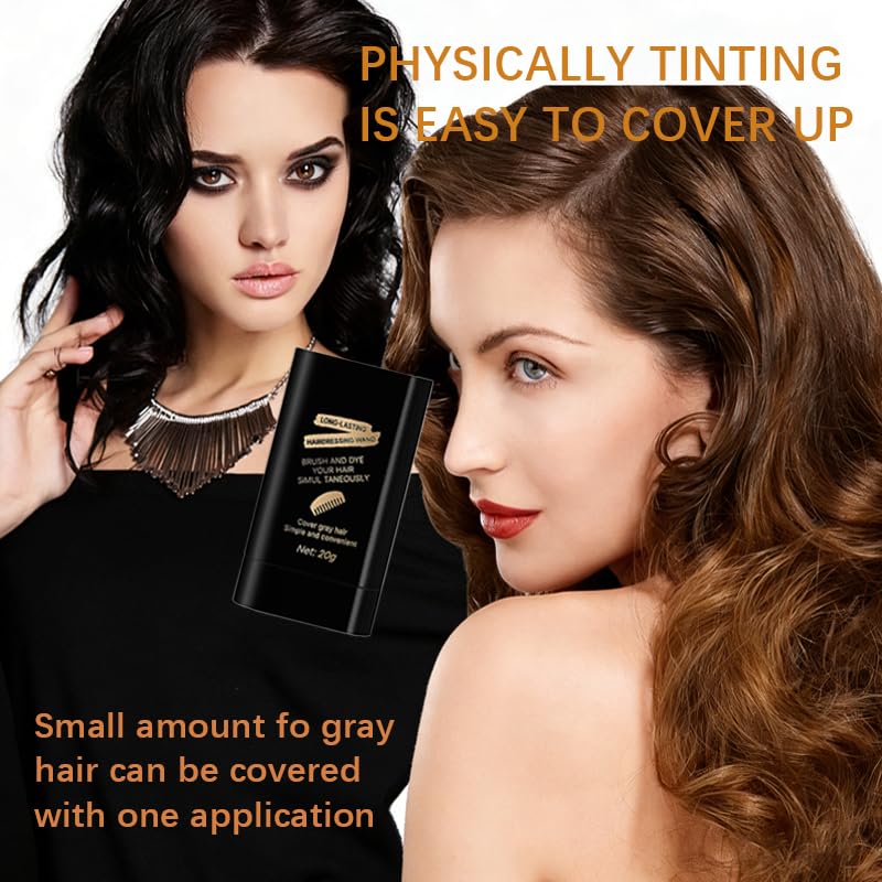 Generic 2Pack portable hair dye comb for on-the-go touch-ups