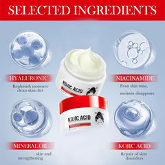 Generic crema de ácido kojico: textura ligera para el rostro y hidratación duradera