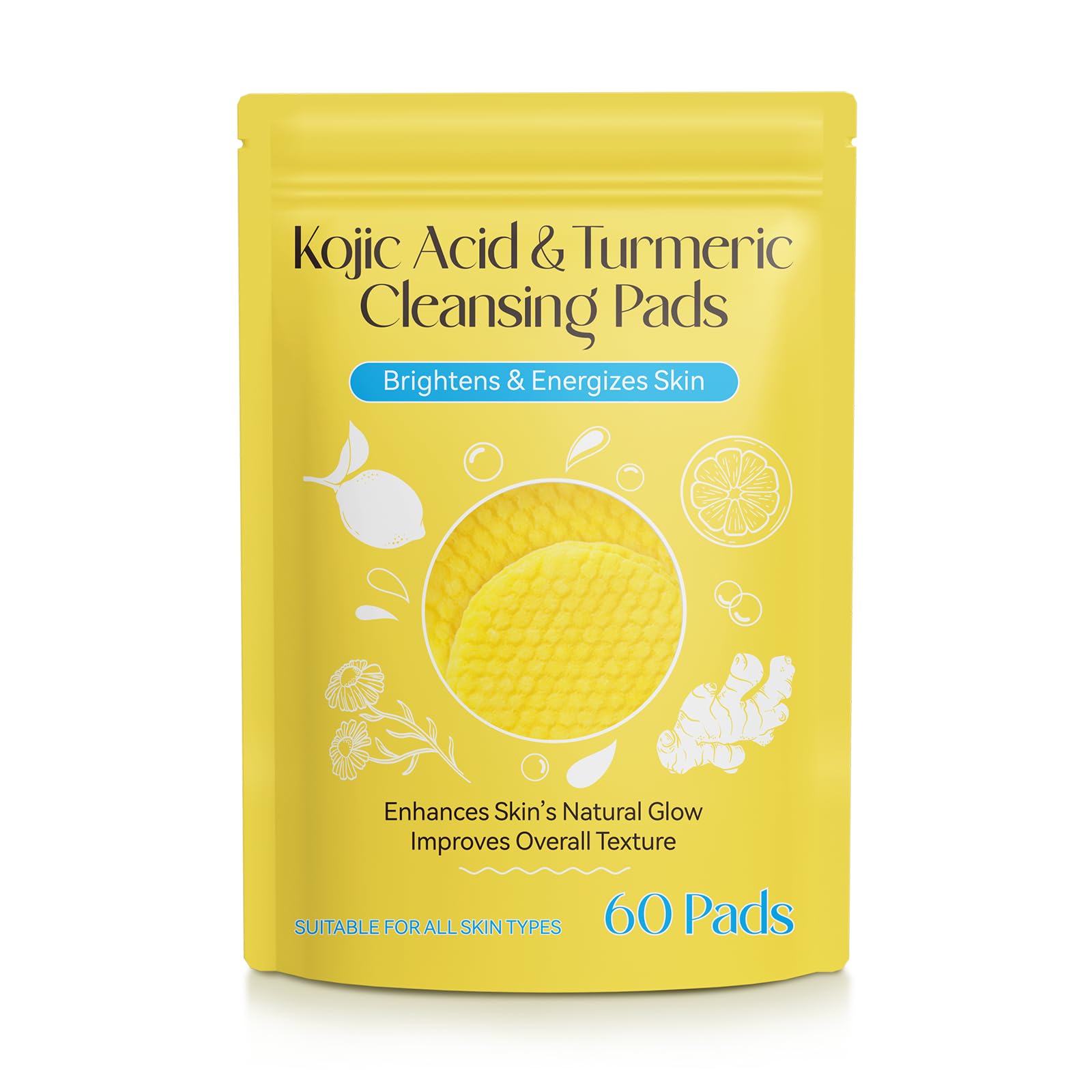 Generic Kojico Cúrcuma: pad rostro para limpieza profunda y piel radiante.