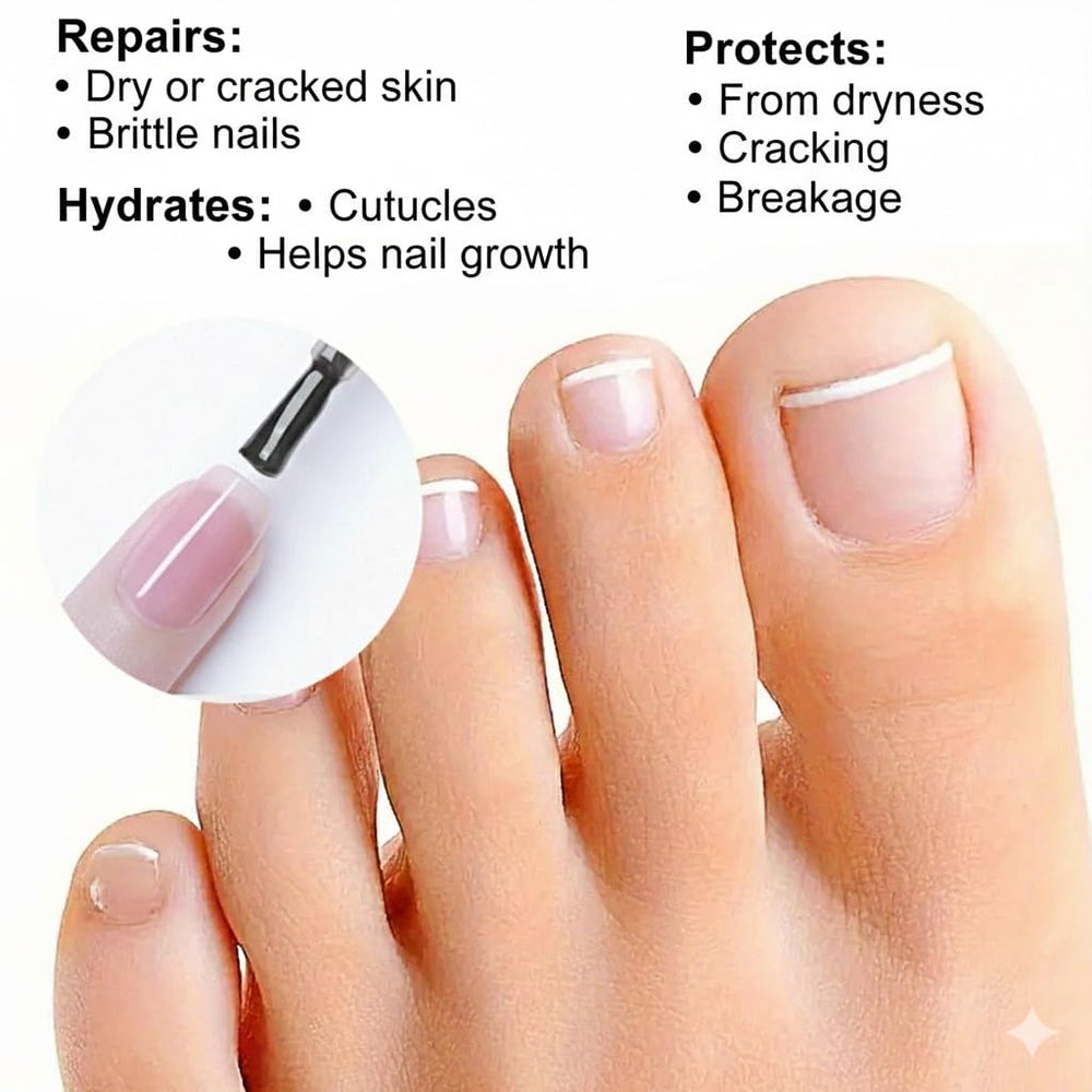 Generic Cuticle Oil Drops ready for precise application on dry cuticles.
