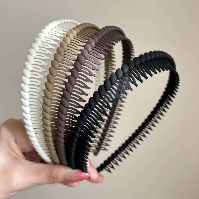 Diadema Generic con dientes blanca ofrece sujeción suave para uso diario.