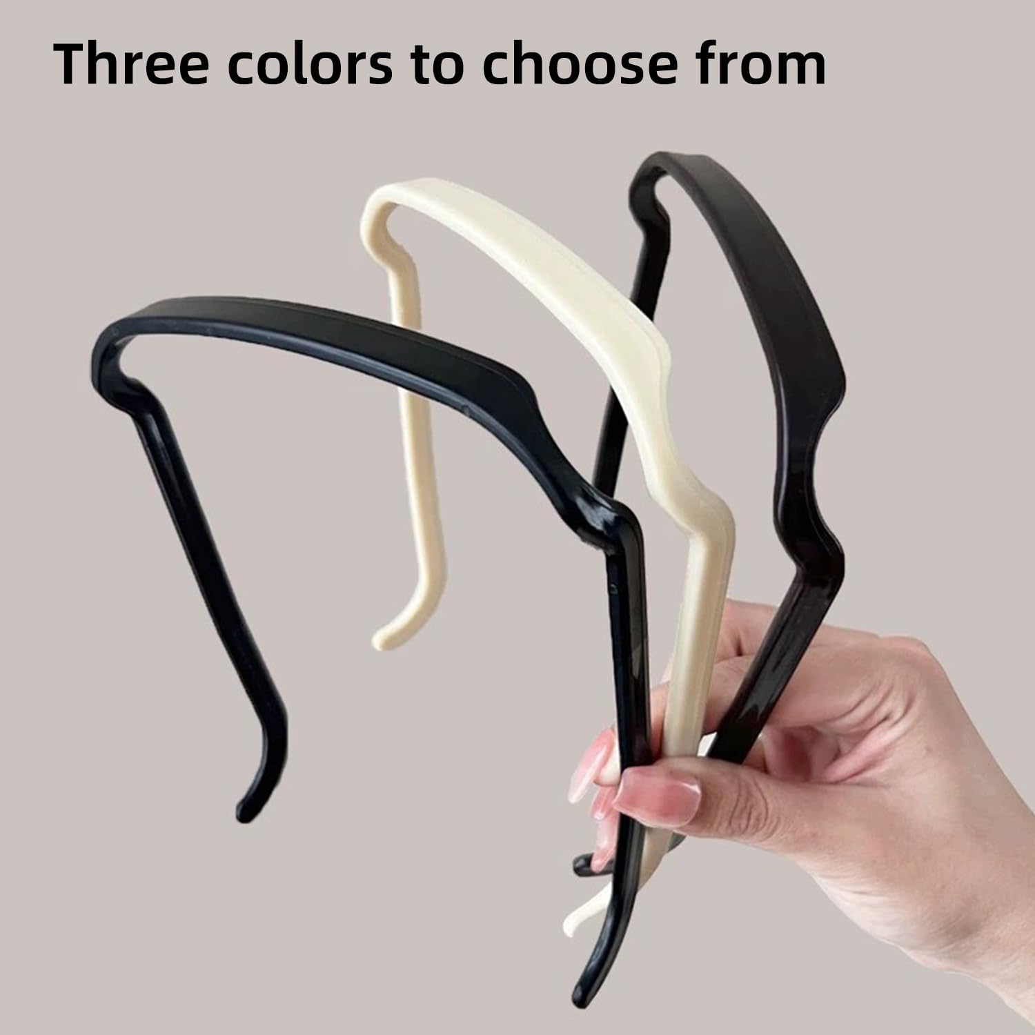 Generic diadema invisible cuadrada, borde suave para mayor comodidad