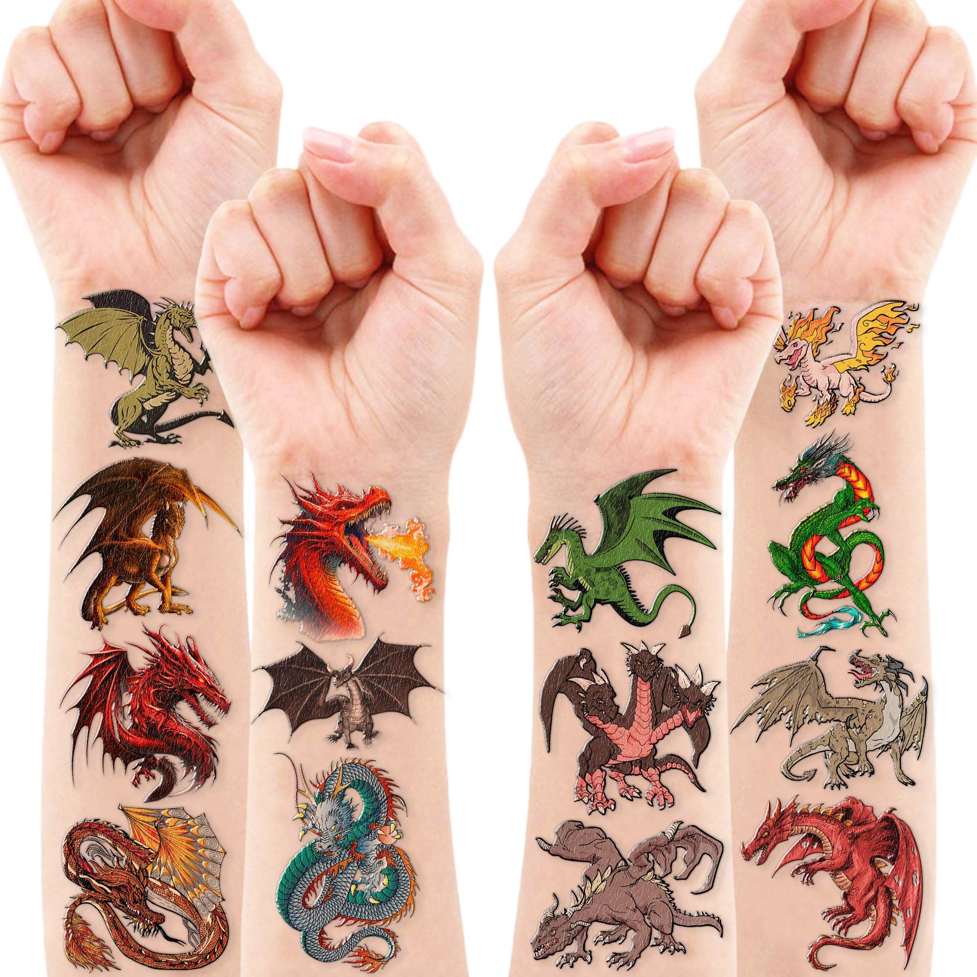 Generic Dragon tattoos gift pack perfect for party guests.