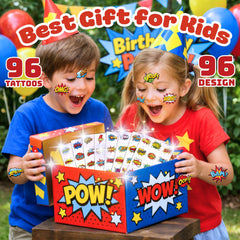 Generic Easy-Apply Tattoos: cut, press, wet, then remove with oil.