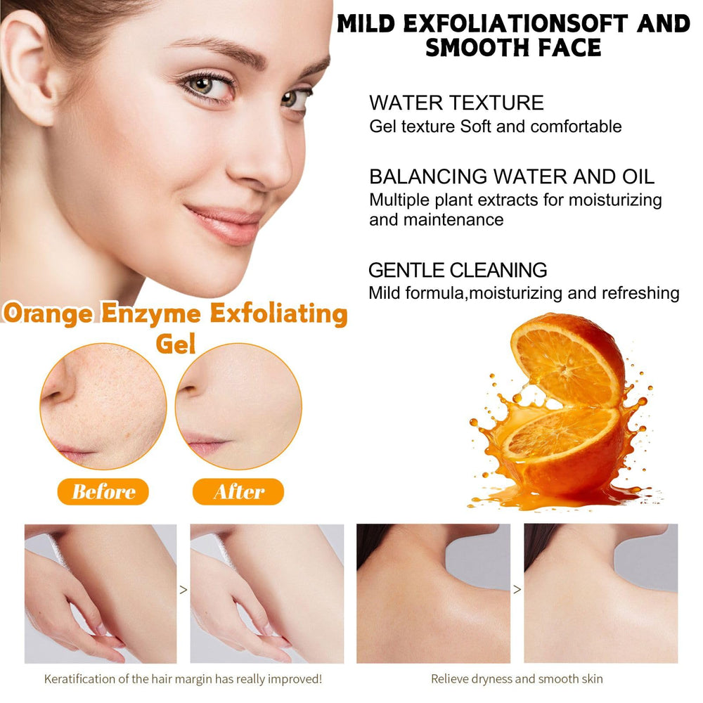 Generic exfoliante naranja: bolas exfoliantes finas para piel suave