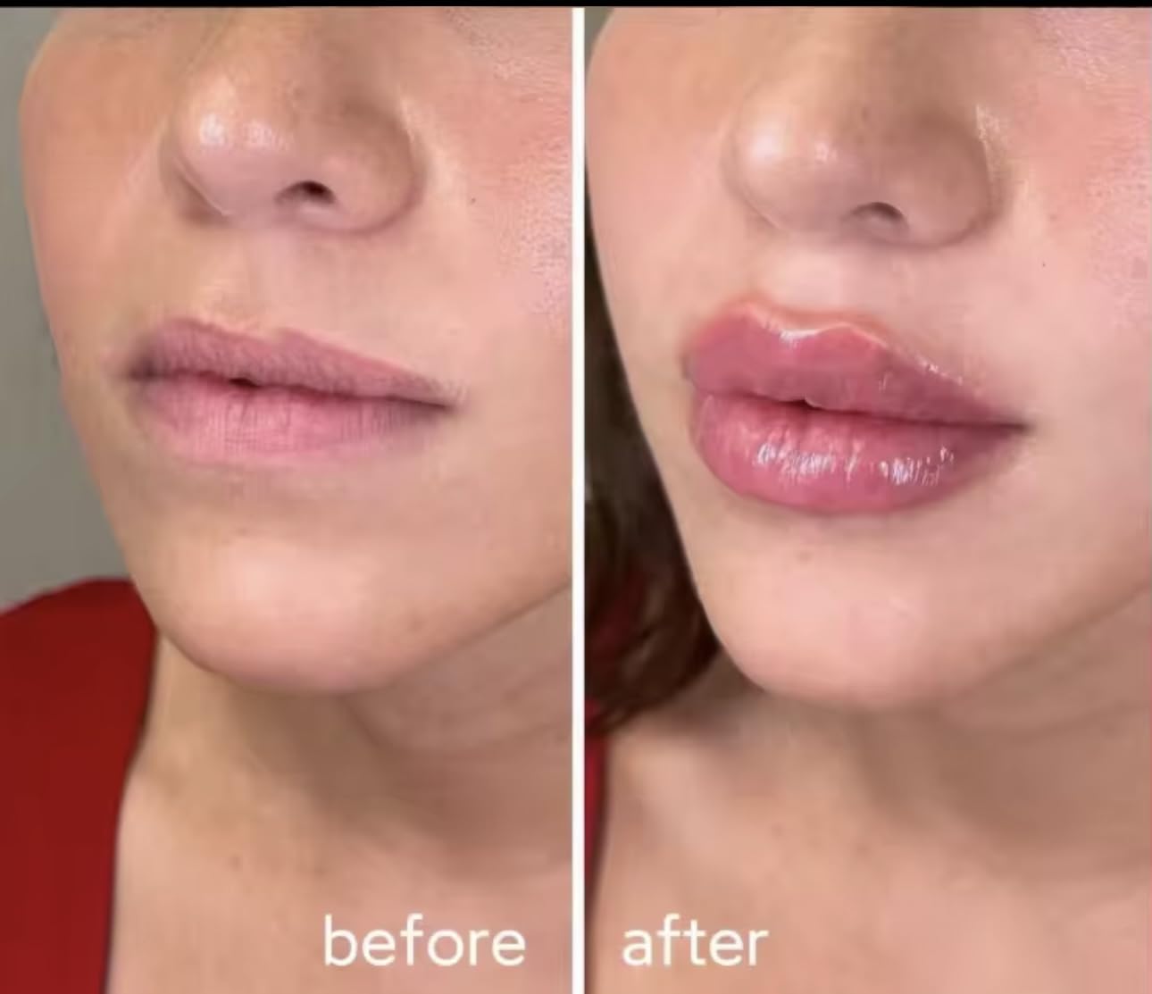 Generic Extreme Lip Plumper clear gloss provides high shine and non-sticky wear.