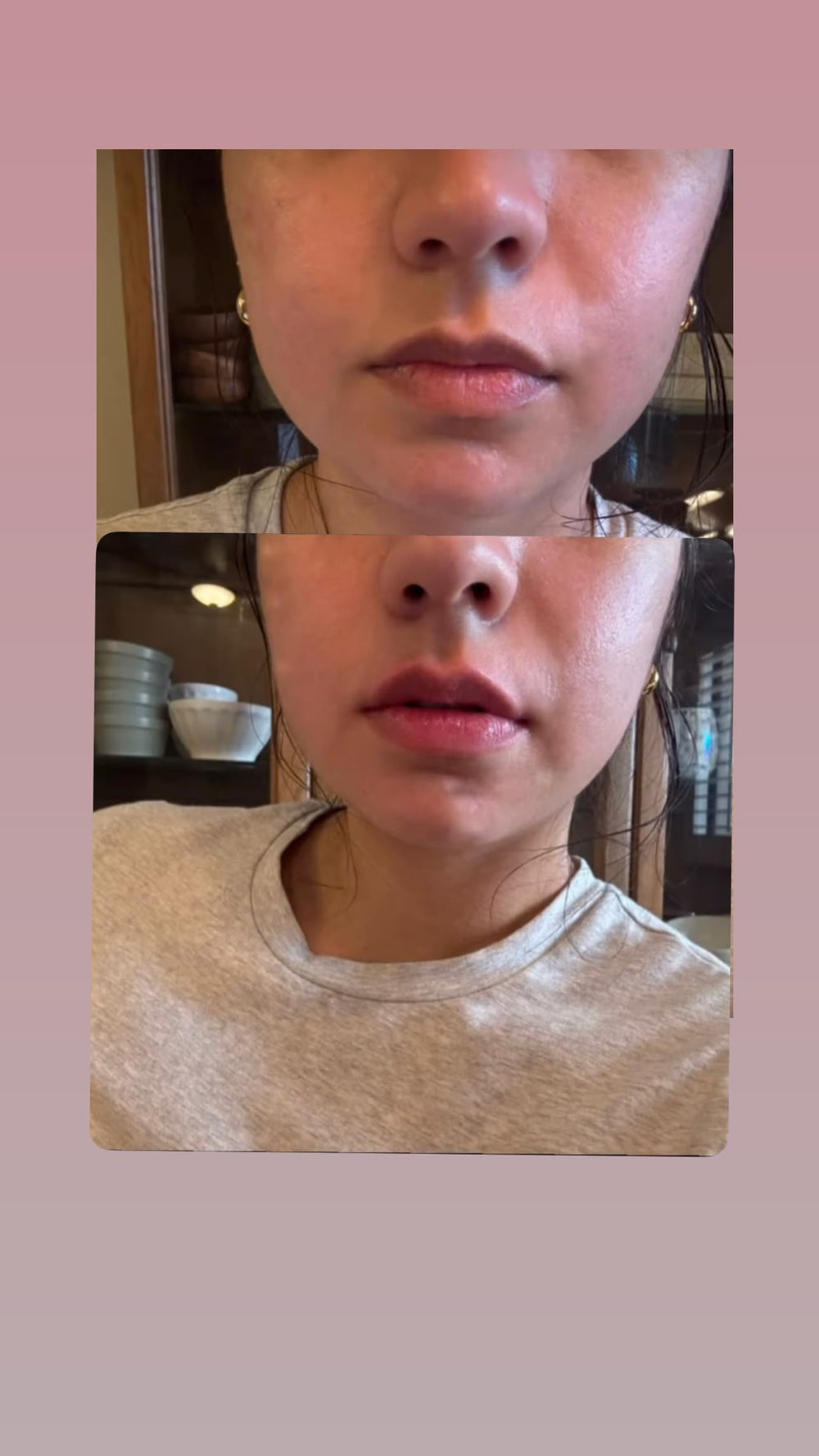 Generic Extreme Lip Plumper layered over lipstick adds dimension and shine.
