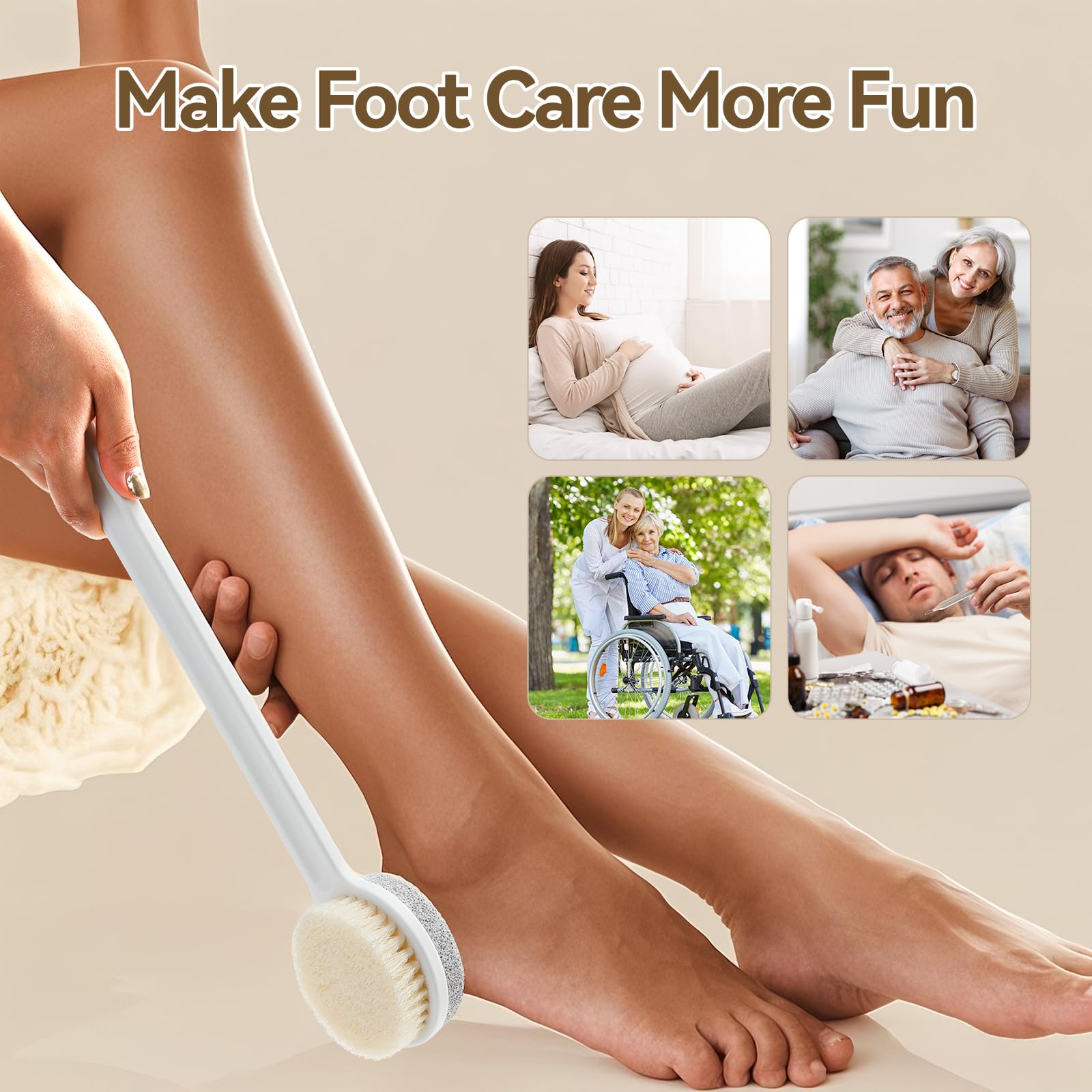 Generic Foot Pumice Stone supports daily foot care for seniors and new moms.