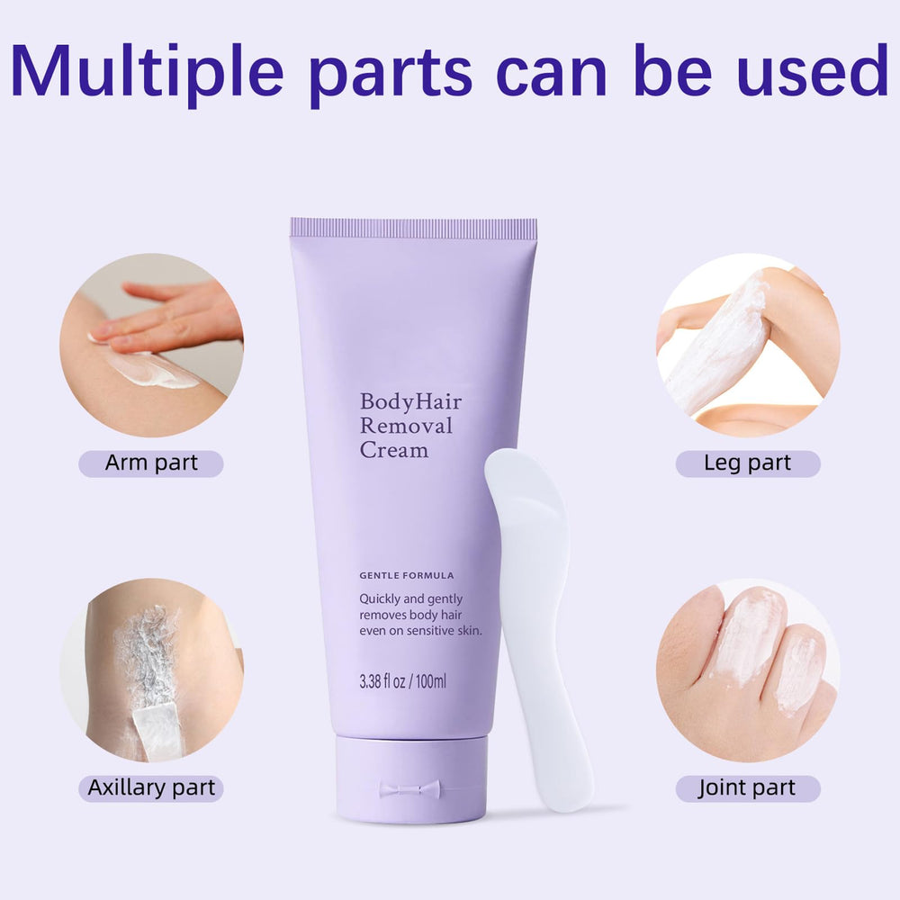 Generic Hair Removal Cream on arm application demonstrates user-friendly method