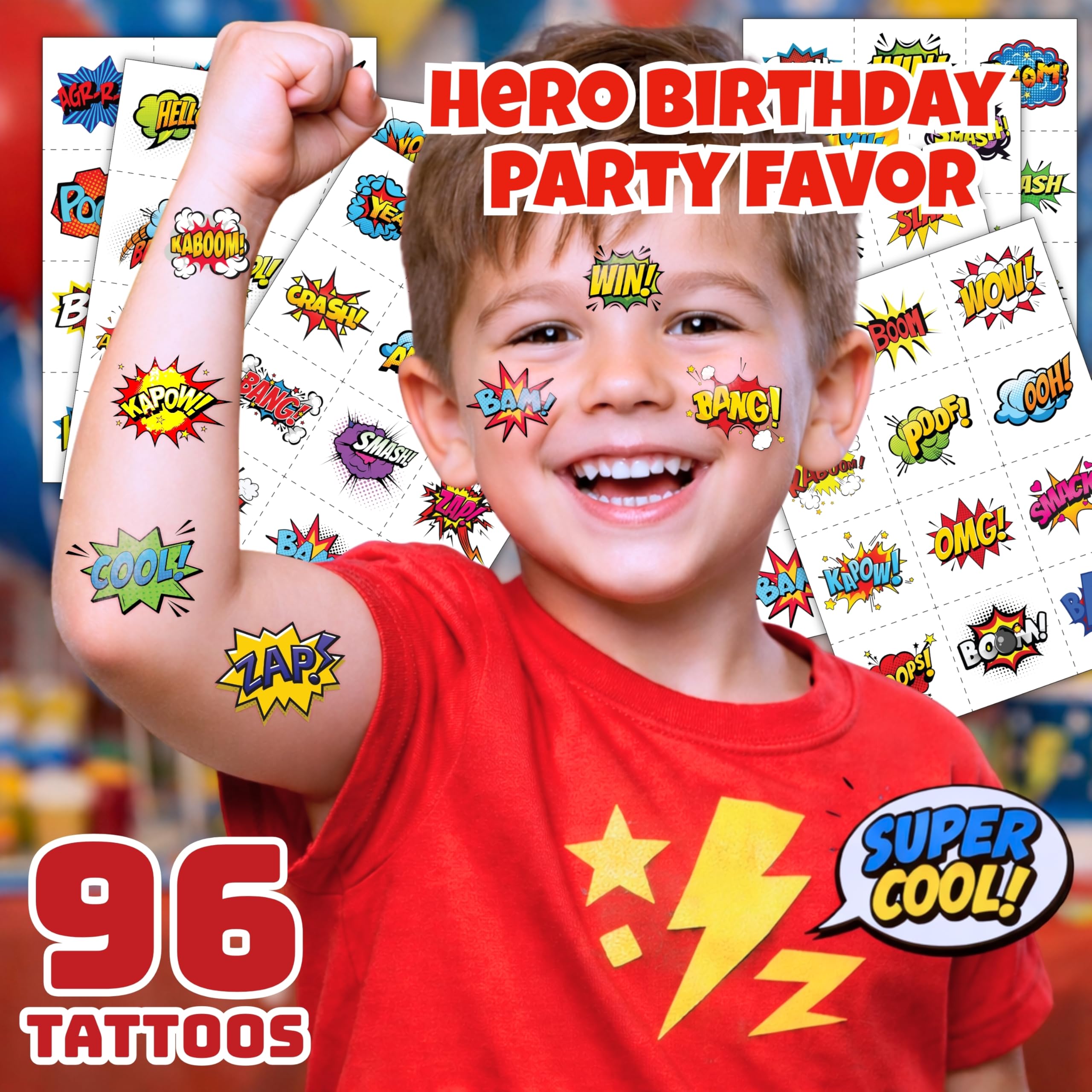 Generic Hero Designs: bright, bold tattoos for themed events and moments.
