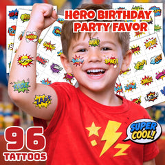 Generic Hero Designs: bright, bold tattoos for themed events and moments.