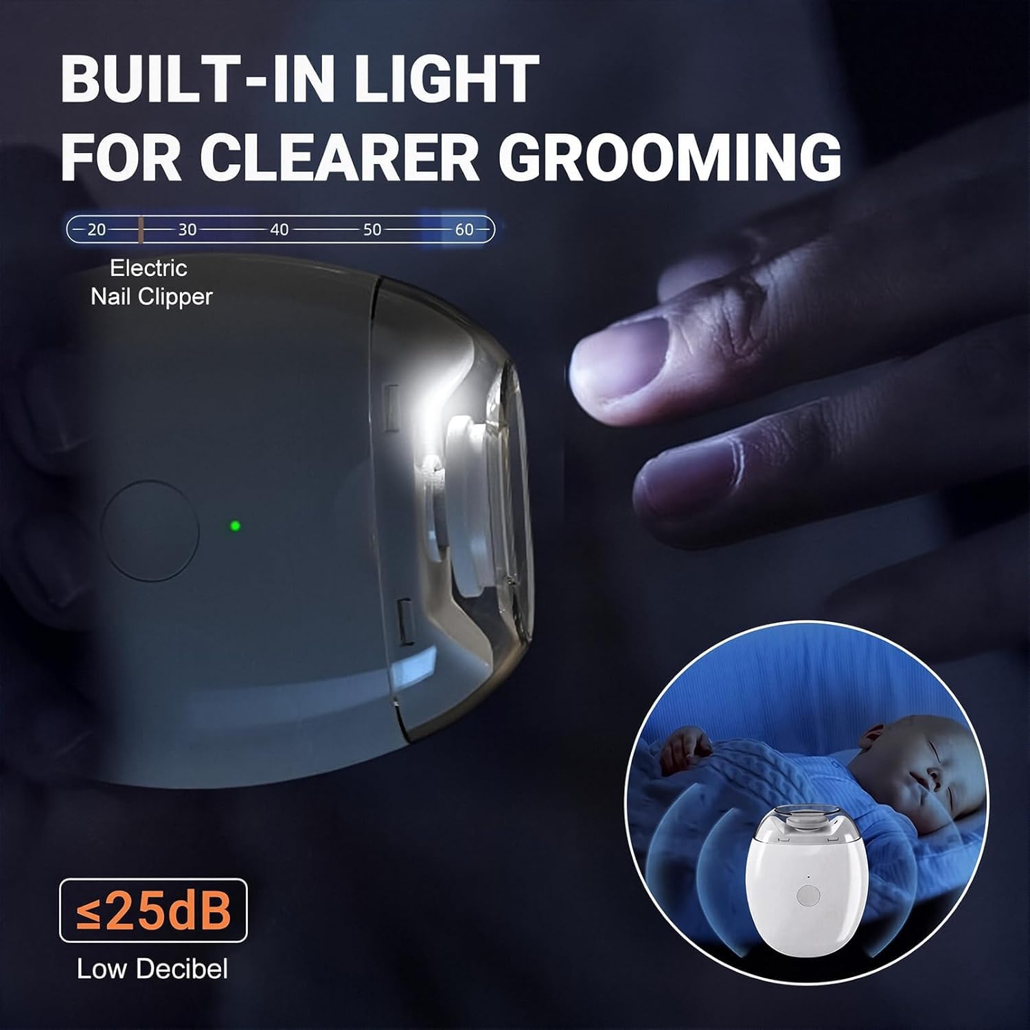 Two-pack bundle of Generic automatic nail clippers for sharing or travel