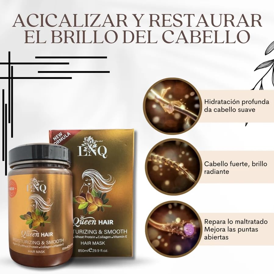 Generic Keratin Hair Mask with argan oil, rich nourishment for dry hair.