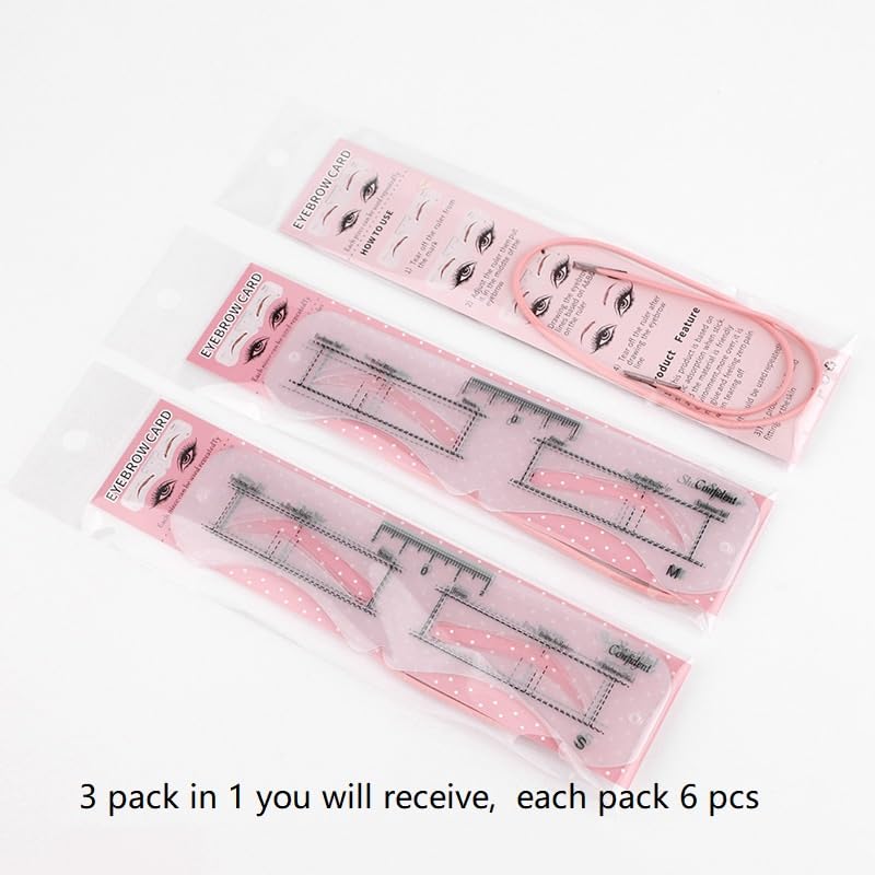 Kit de plantillas genéricas para cejas: opciones rápidas en un solo kit práctico