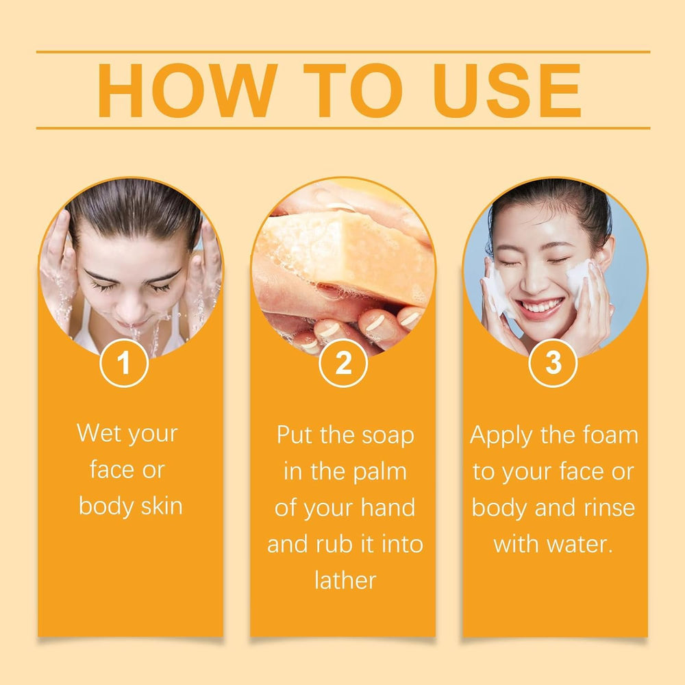 Generic Lemon Turmeric Kojic Soap suitable for all skin types and routines