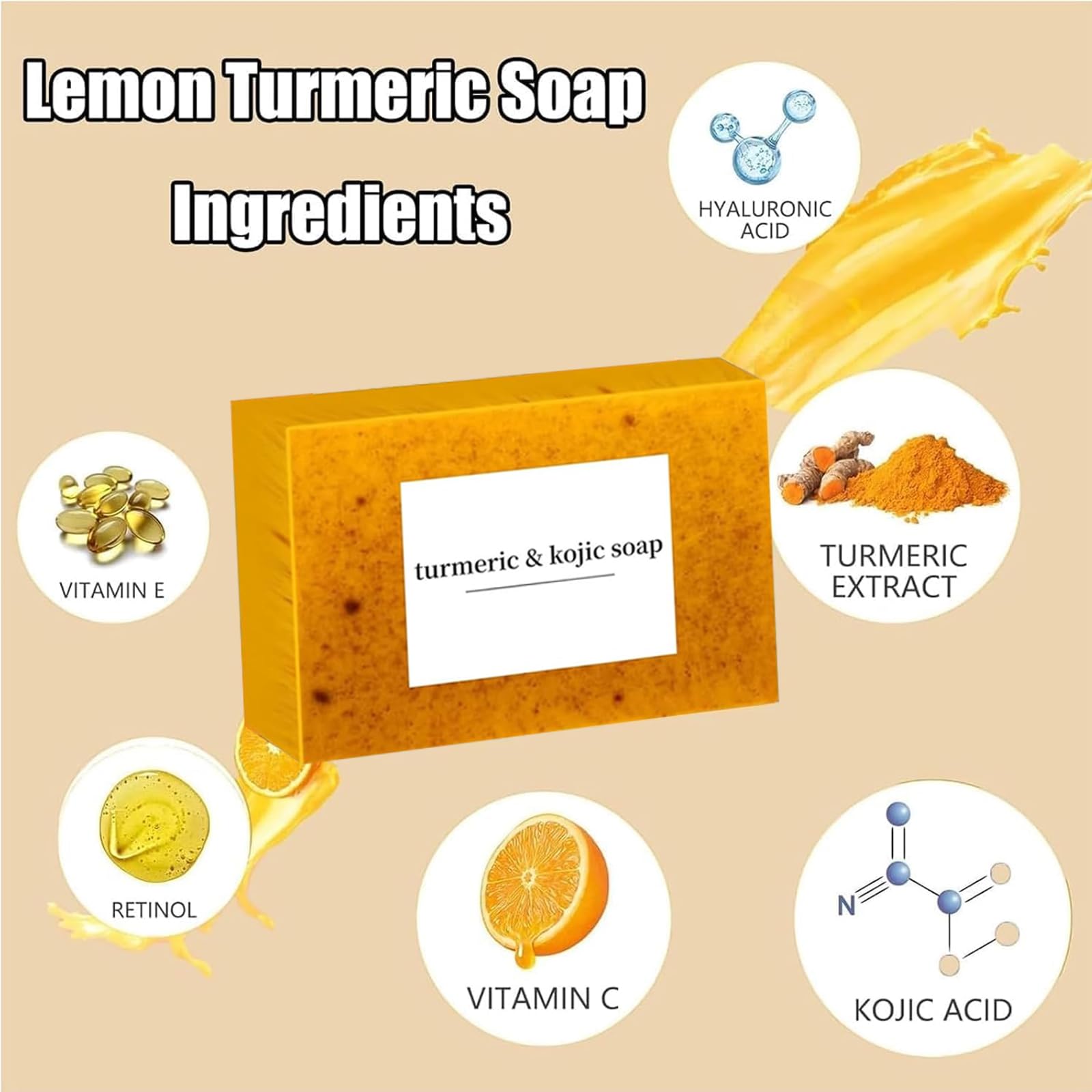 Generic Lemon Turmeric Kojic Soap hydration feel after washing