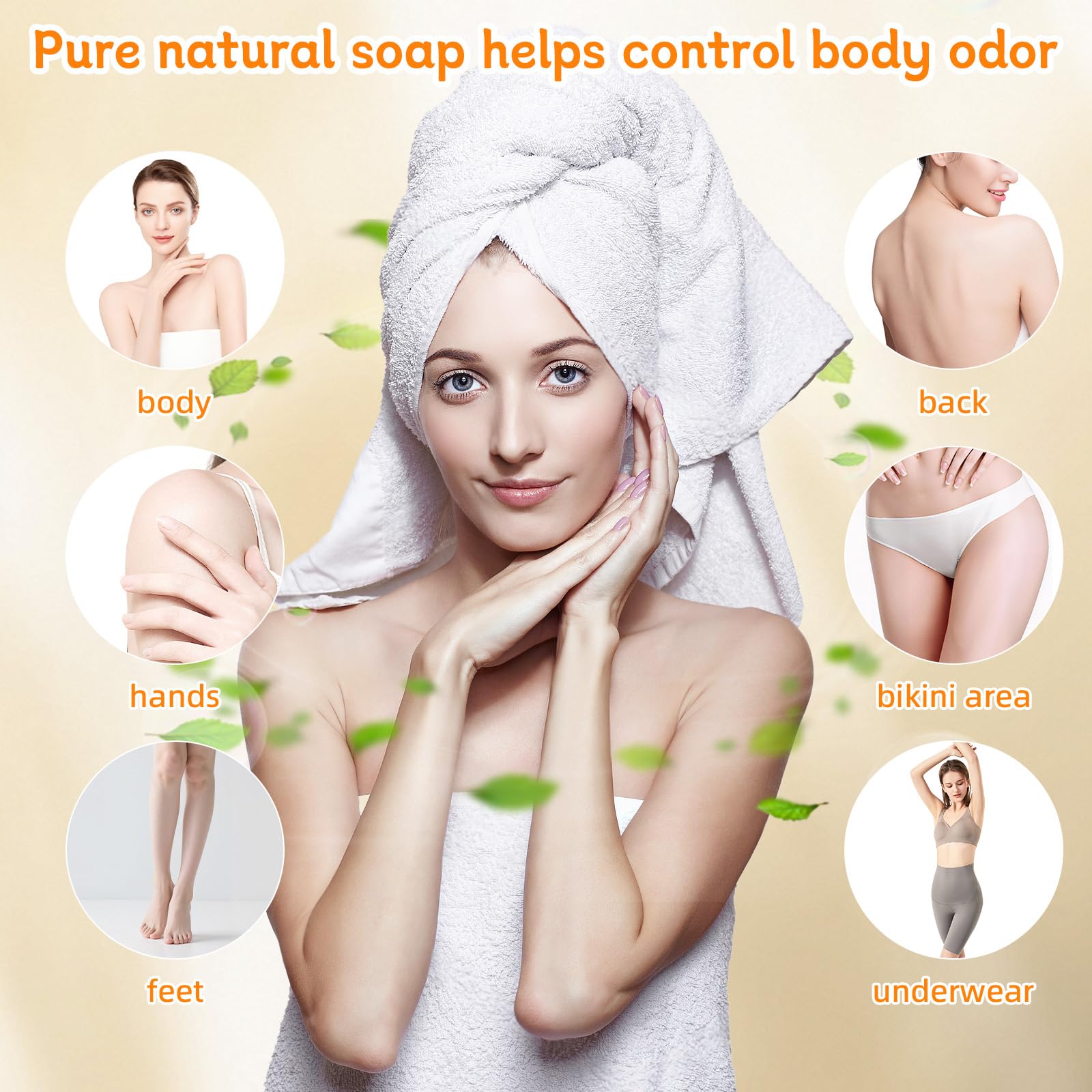 Generic Lemon Turmeric Kojic Soap lather on hand during morning cleanse