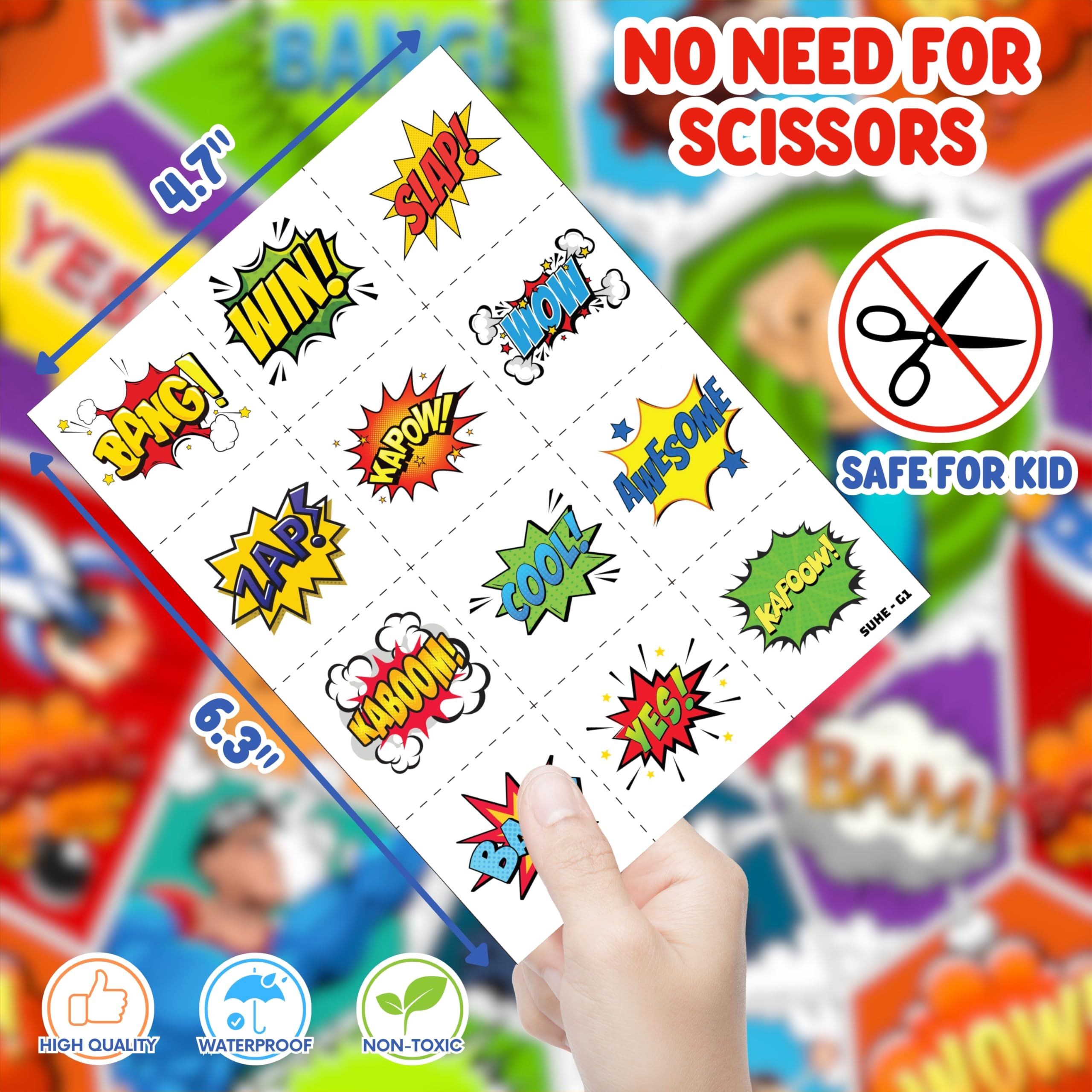 Generic Long-Lasting Designs: vibrant colors survive party activities.