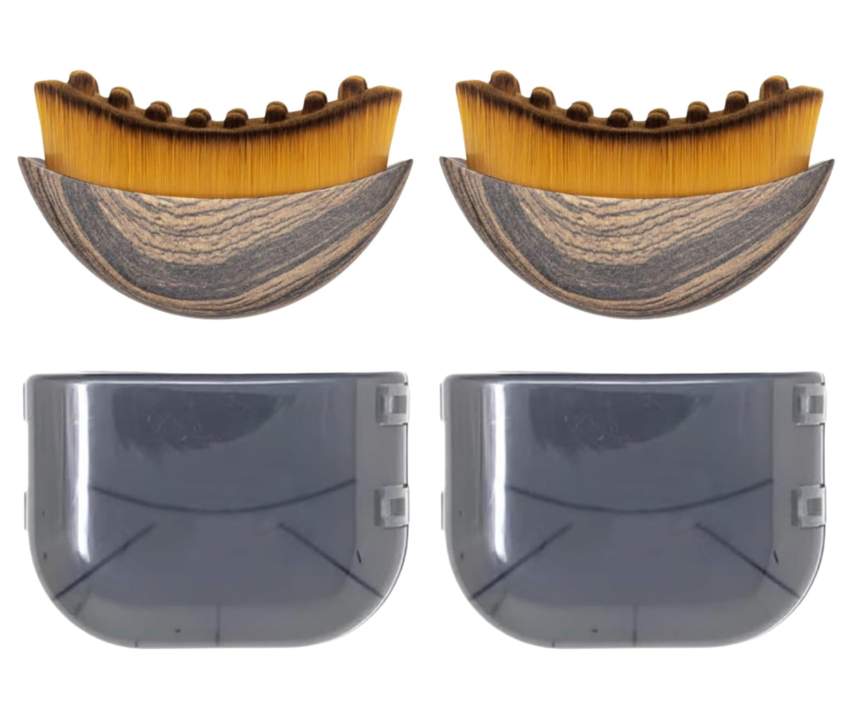 Generic Lymphatic Contour Face Brush with curve design for precise drainage massage.