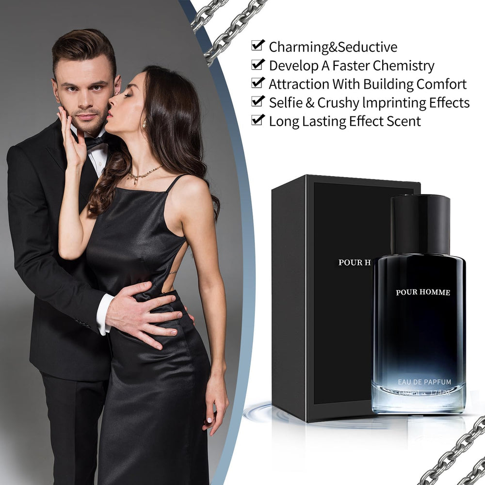 Generic Men's Hypnotic Perfume notes image highlighting citrus, marine, lavender, and patchouli.