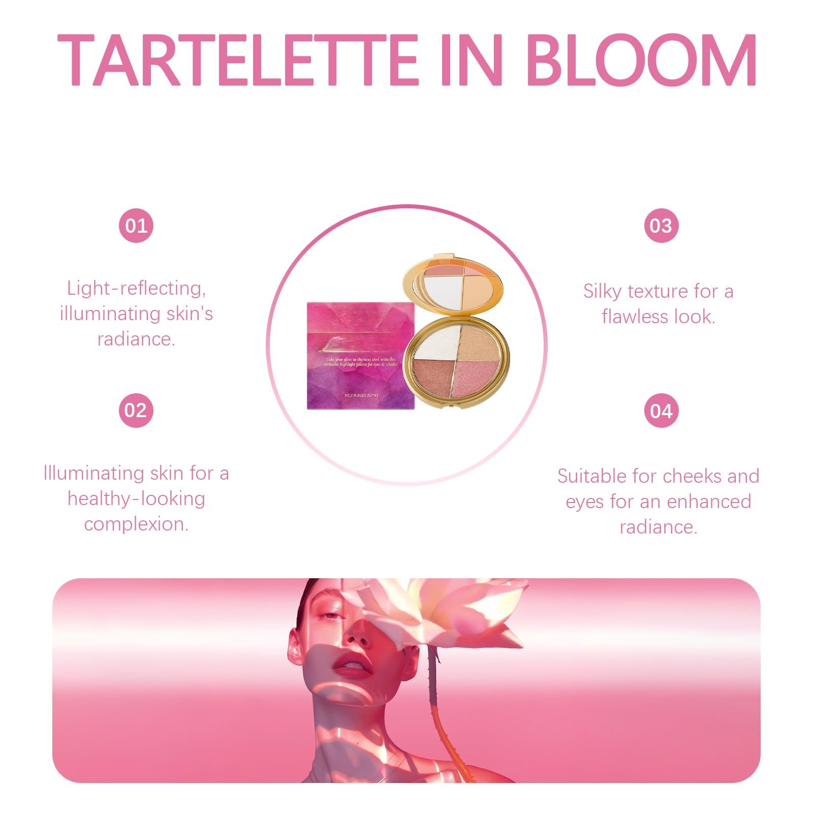 Generic Paleta muestra sombras mate y brillo para efectos de iluminación.
