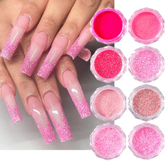 Generic pigmentos finos para uñas, acabado sutil y duradero.