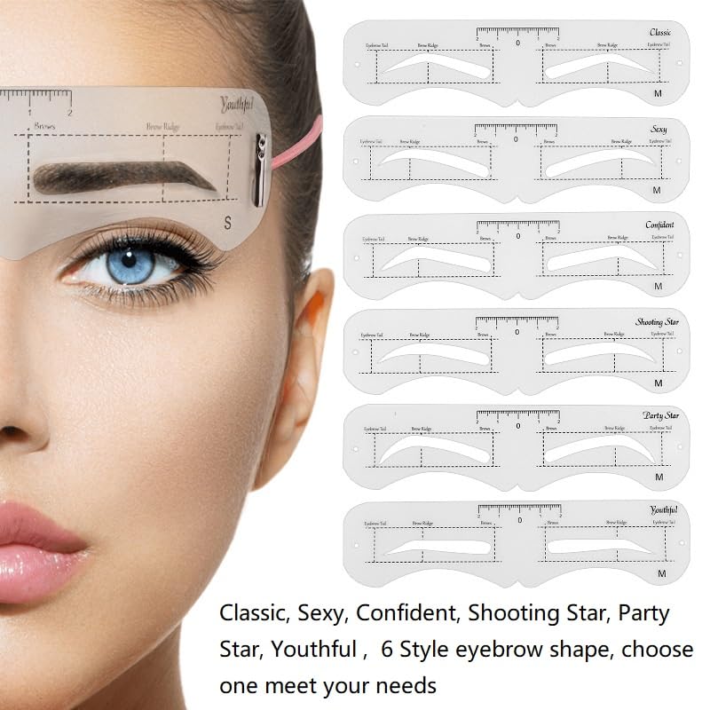 Plantillas genéricas para cejas: reutilizables para trazos consistentes
