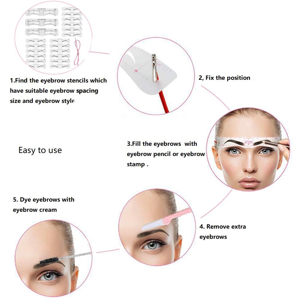 Plantillas genéricas para cejas: seis estilos para definir looks variados