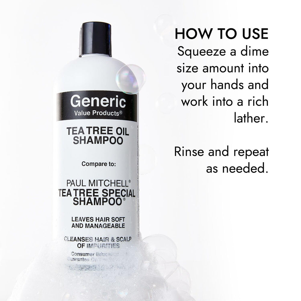 Generic Value Products Tea Tree Oil Shampoo hair looks soft and manageable.