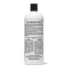 Closeup of the conditioner label emphasizing refreshing tea tree aroma and daily use benefits.