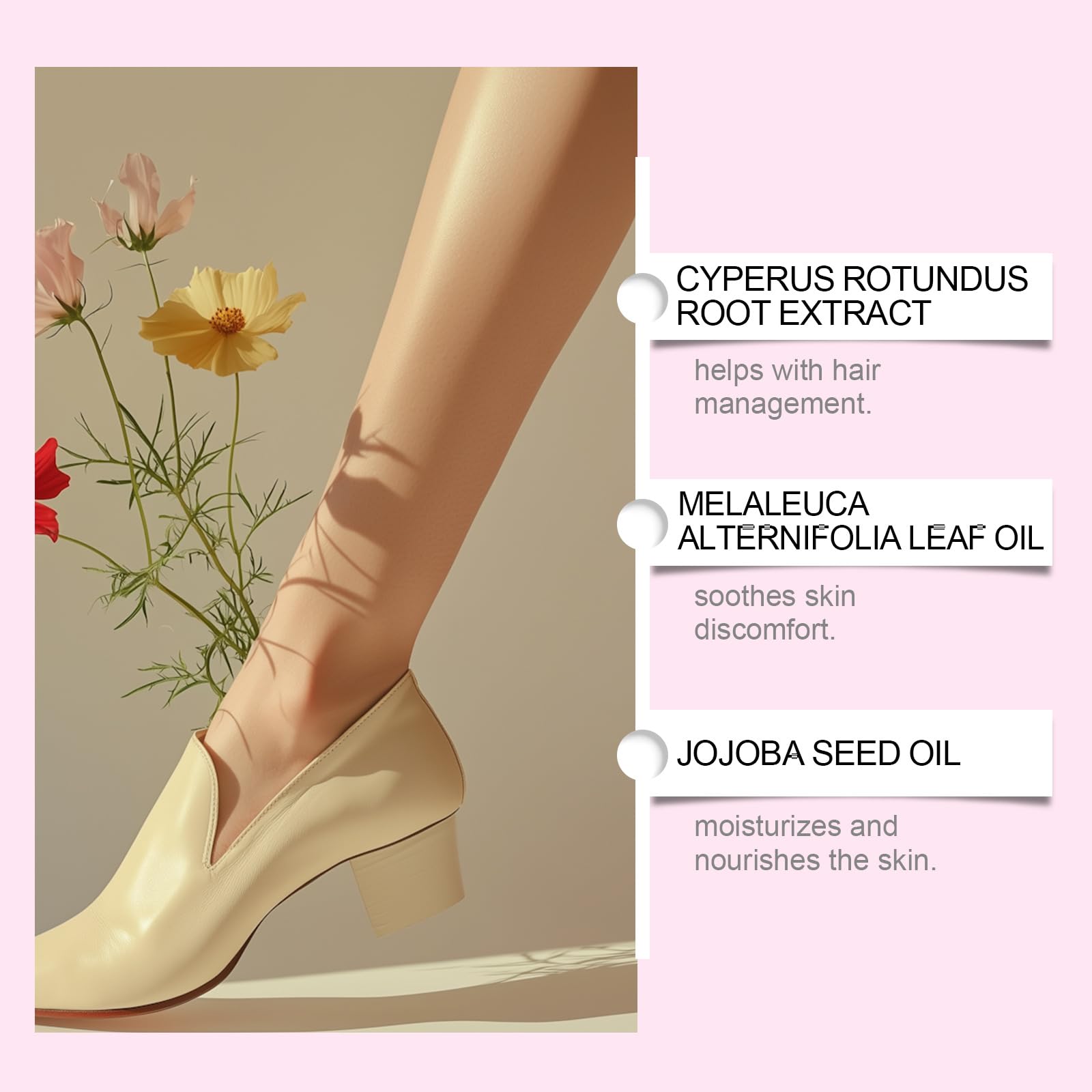 Generic Velare Cyperus Rotundus Oil drops on hand for easy application