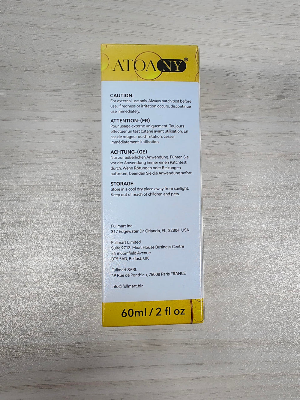 Close-up of creamy Vitamin E Oil texture ready for application
