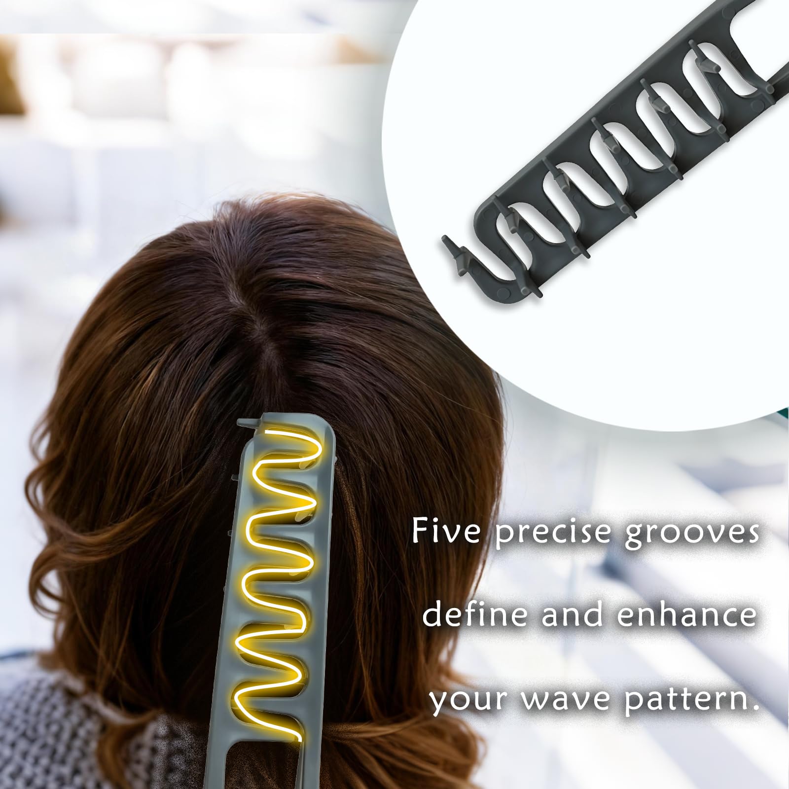 Generic Volumizing Texture Comb sleek travel design for on-the-go touch-ups.