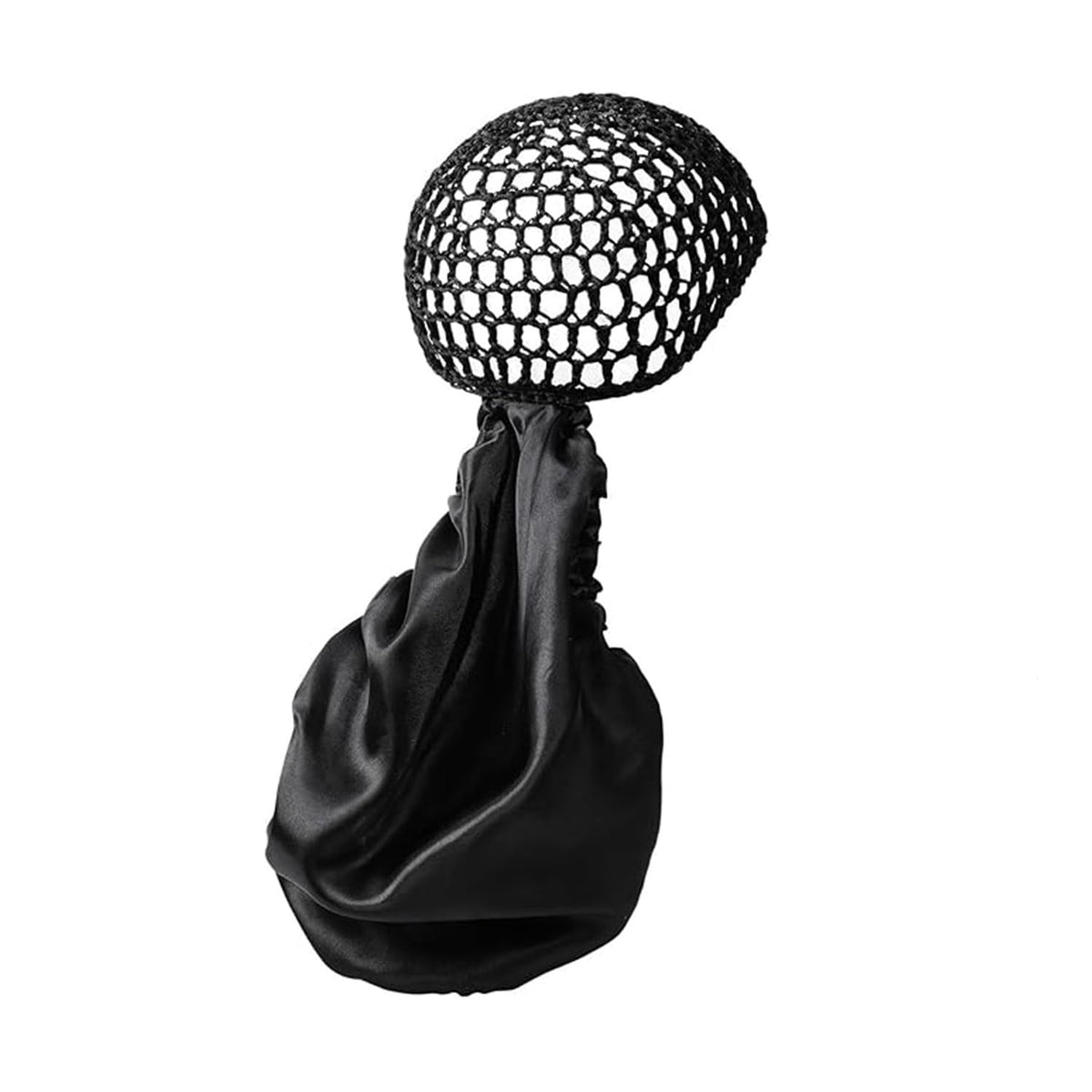 Genérico bonete envolvente 2 en 1 para protección nocturna del cabello rizado.