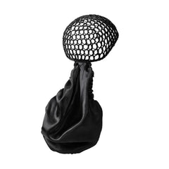 Genérico bonete envolvente 2 en 1 para protección nocturna del cabello rizado.