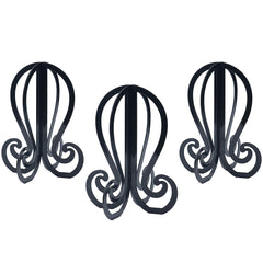 GenmeiFBH three-piece wig stand assembly for quick setup and compact storage.