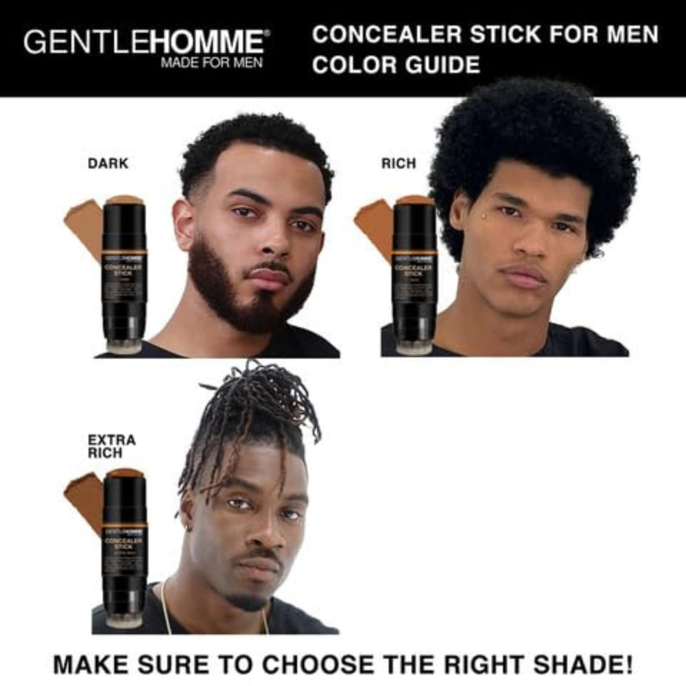 Gentlehomme concealer stick under-eye-diminish reduces shadow appearance.