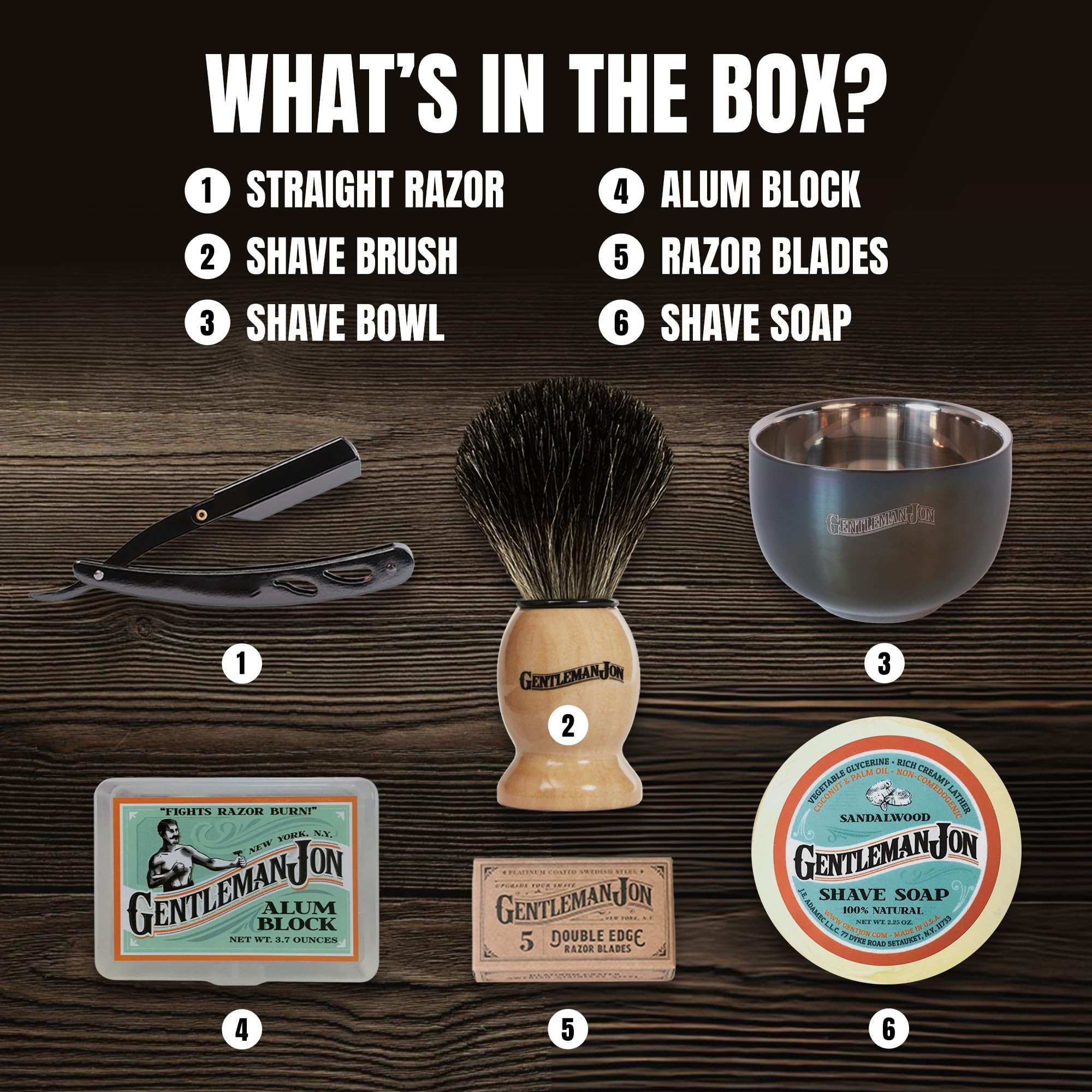 Gentleman Jon alum block soothing skin and preventing nicks.