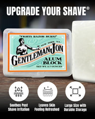 Alum block helps with minor nicks and a refreshed complexion.